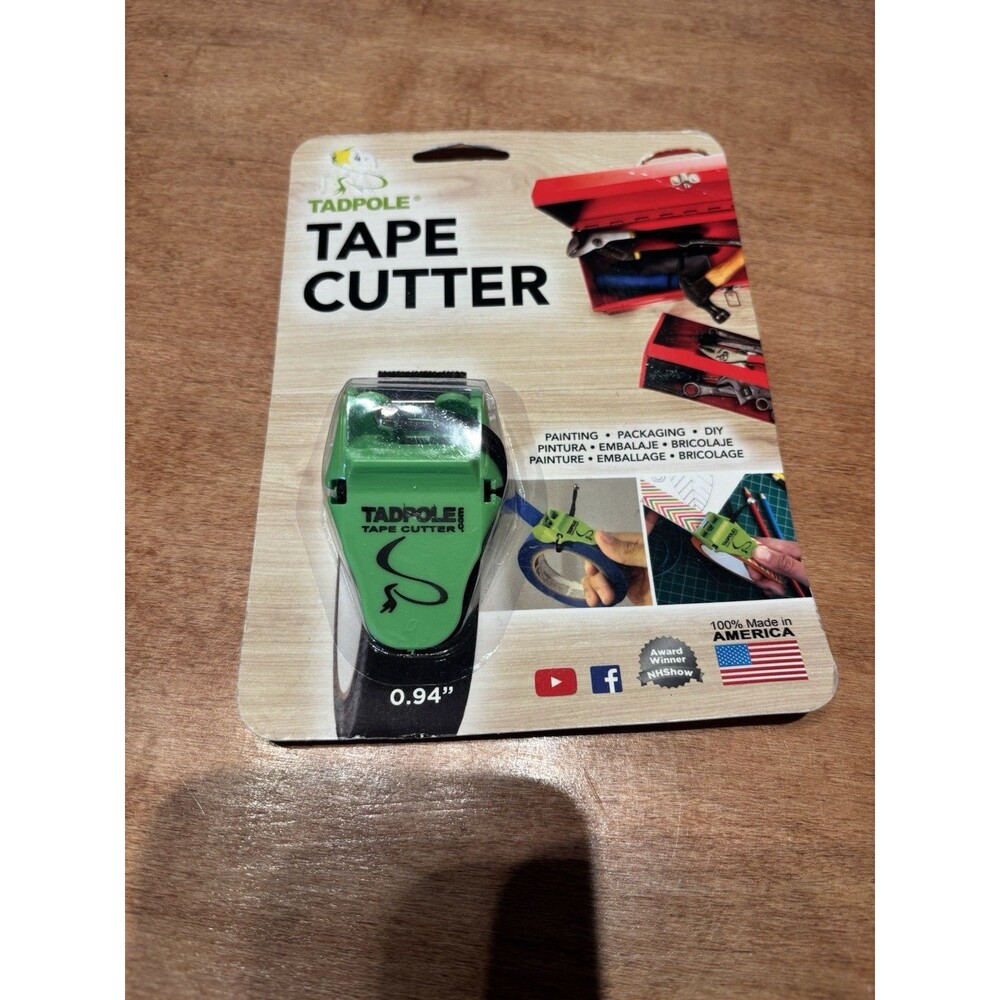 Tadpole Tape Cutter-New in sealed package.  .94” Size DISCONTINUED And RARE!!